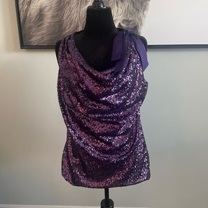 Sparkly Purple Top size XL